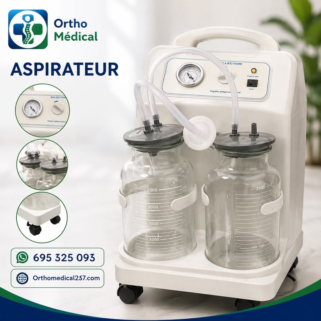 Aspirateur de mucosité 2 bocaux
